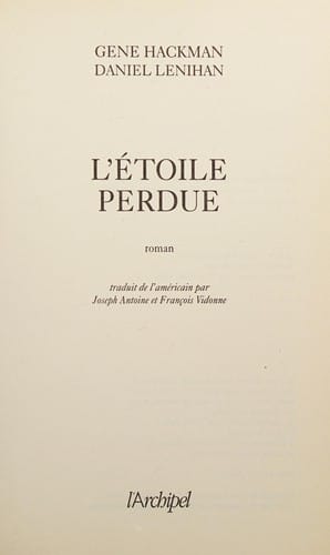 L'étoile perdue