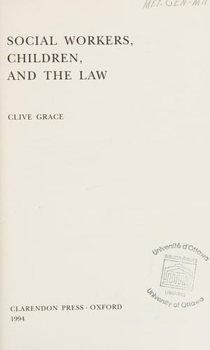 Social workers, children, and the law