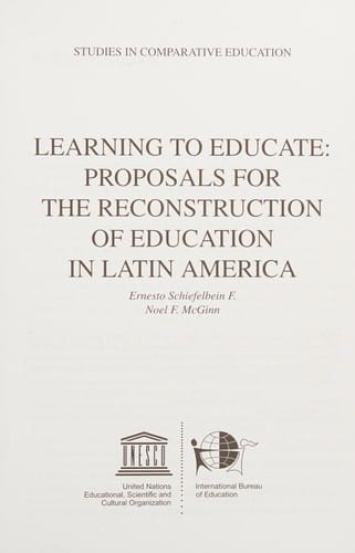 Learning to educate: proposals for the reconstruction of education in Latin America