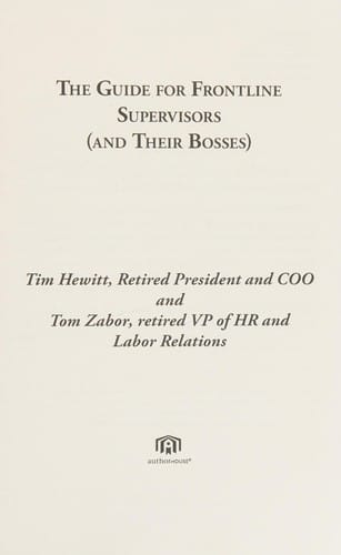 The guide for frontline supervisors (and their bosses)
