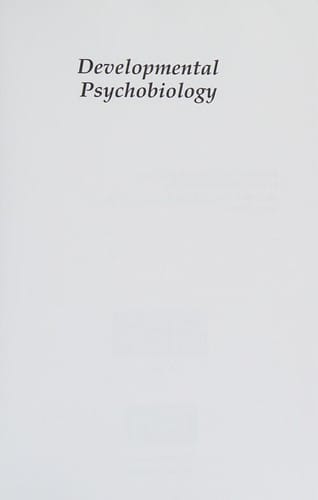 Developmental psychobiology