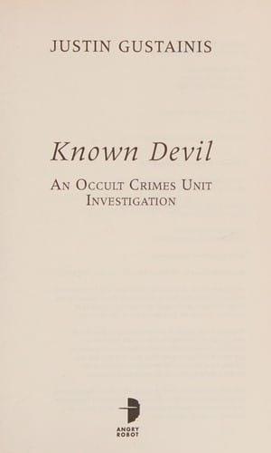 Known devil: an occult crimes unit investigation