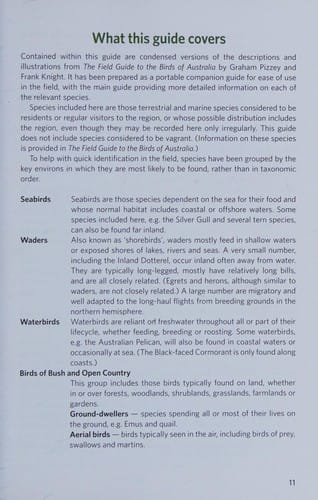 Regional field guide to birds: Red Centre to the Top End