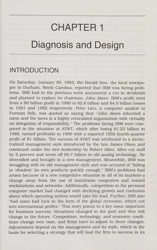 Strategic organizational diagnosis and design: the dynamics of fit