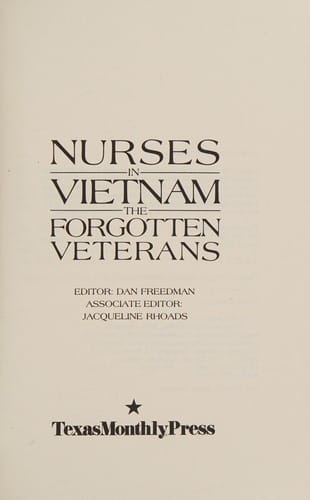 Nurses in Vietnam: the forgotten veterans
