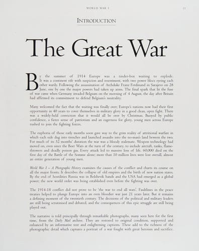 World War I: a photographic history