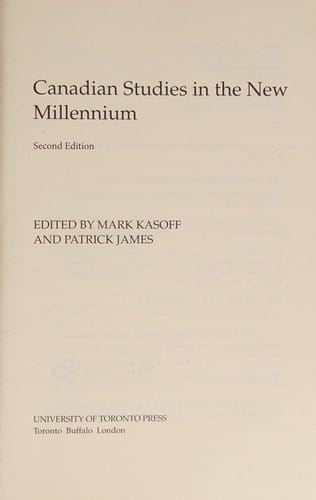 Canadian studies in the new millennium