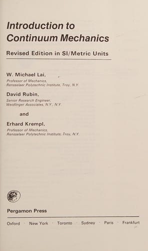 Introduction to continuum mechanics