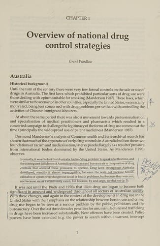 Comparative analysis of illicit drug strategy