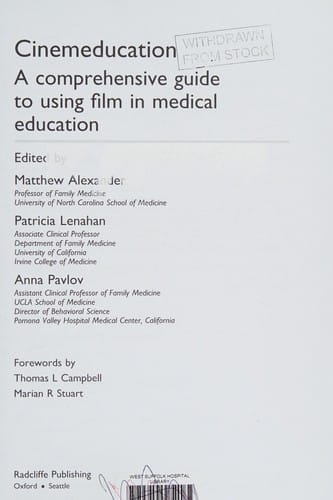 Cinemeducation: a comprehensive guide to using film in medical education