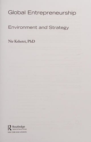 Global entrepreneurship: environment and strategy
