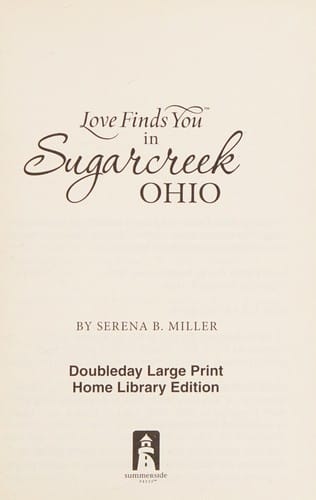 Love finds you in Sugarcreek, Ohio