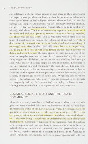 COMMUNITY AND EVERYDAY LIFE.