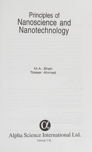 Principles of Nanoscience and Nanotechnology