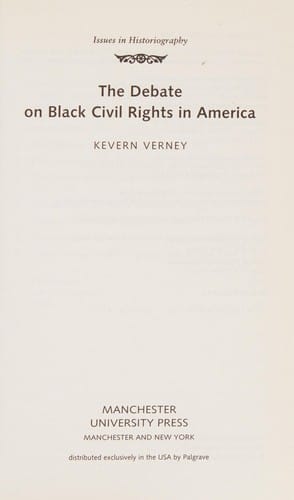 DEBATE ON BLACK CIVIL RIGHTS IN AMERICA.