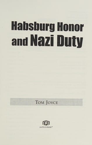 Habsburg honor and Nazi duty