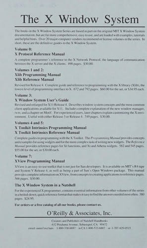 The X Window System in a Nutshell: A Desktop Quick Reference for Version 11, Release 4 of the X Window System