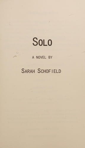 Solo: a novel