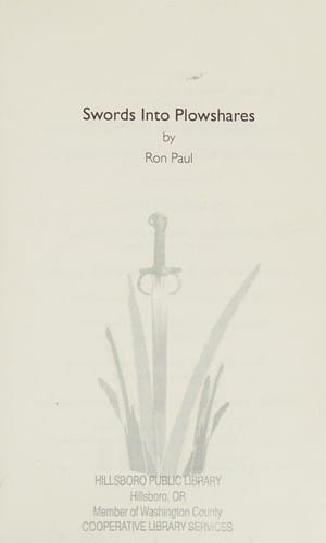 Swords into plowshares: a life in wartime and a future of peace and prosperity