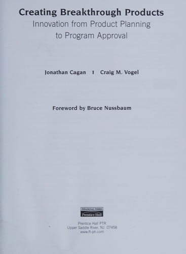 Creating breakthrough products: innovation from product planning to program approval