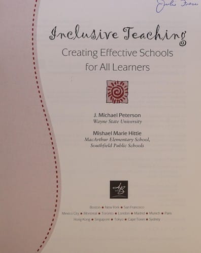 Inclusive teaching: creating effective schools for all learners