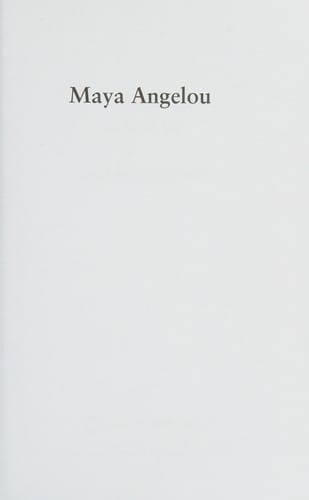 Maya Angelou: the iconic self