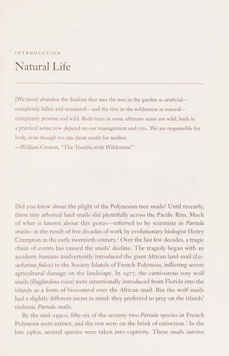 Wild Life: The Institution of Nature