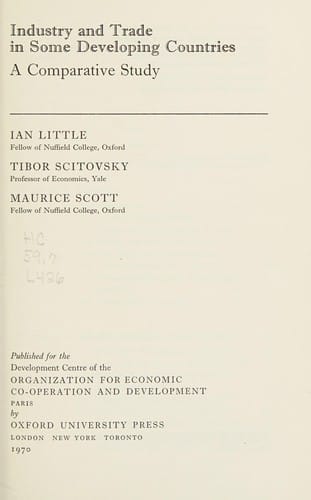 Industry and trade in some developing countries: a comparative study