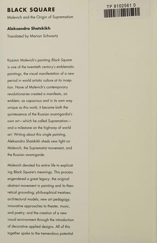 Black Square: Malevich and the Origin of Suprematism