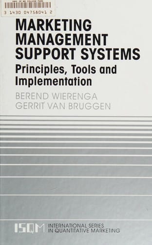 Marketing management support systems: principles, tools, and implementation