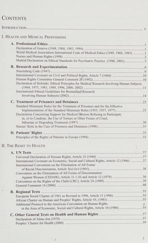Health and human rights: basic international documents