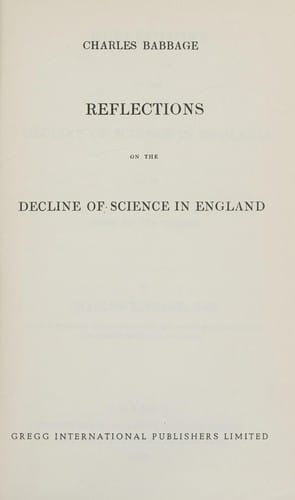 Reflections on the decline of science in England.