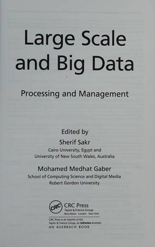 Large scale and big data: processing and management