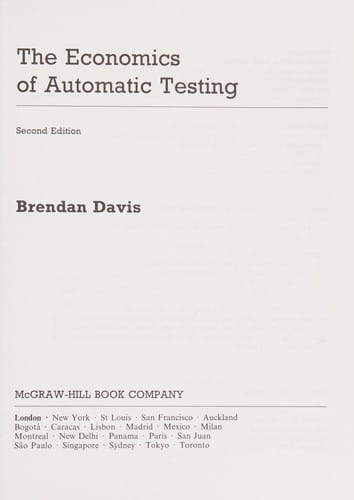 The economics of automatic testing