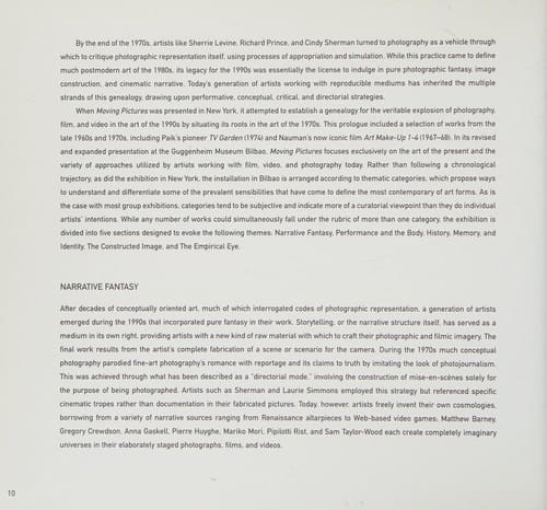 Moving pictures: contemporary photography and video from the Guggenheim Museum collections