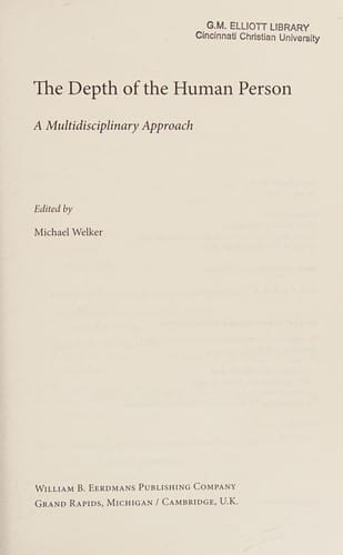 The depth of the human person: a multidisciplinary approach