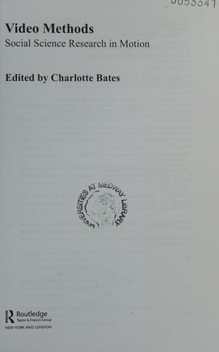 Video Methods: Social Science Research in Motion