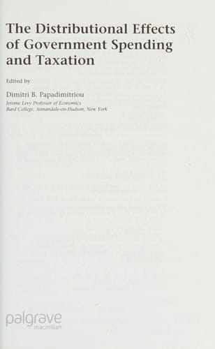 The distributional effects of government spending and taxation