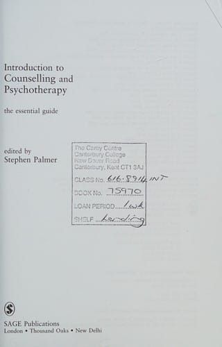 Introduction to counselling and psychotherapy: the essential guide