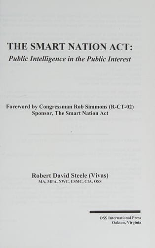 The Smart Nation Act: Public intelligence in the public interest