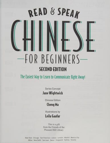 Read & speak Chinese for beginners: the easiest way to learn to communicate right away!