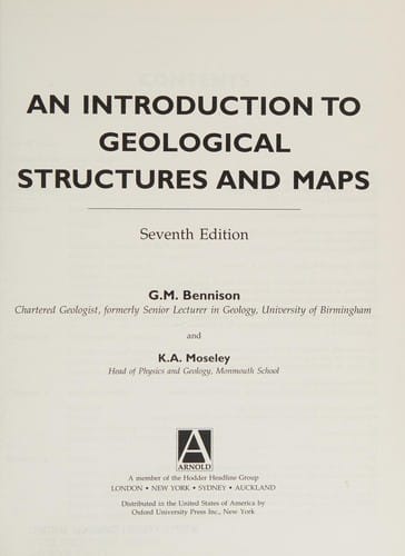An introduction to geological structures and maps