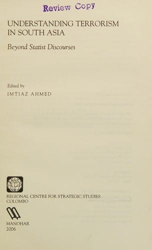 Understanding terrorism in South Asia: beyond statist discourses
