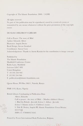 Call to Prayer: The Story of Bilal