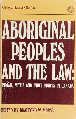 Aboriginal Peoples and the Law