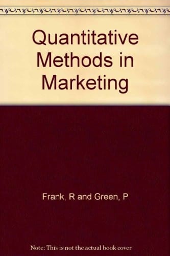 Quantitative methods in marketing