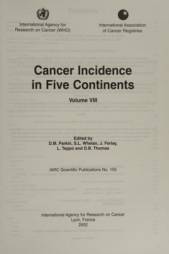 Cancer incidence in five continents