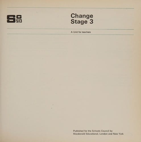 Science 5-13 (Science 5/13: Teacher's Resources)