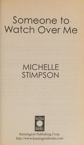 Someone to Watch over Me