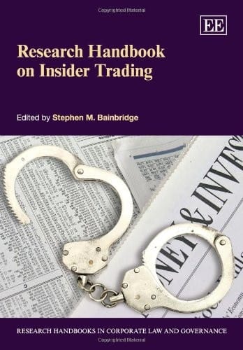 Research handbook on insider trading